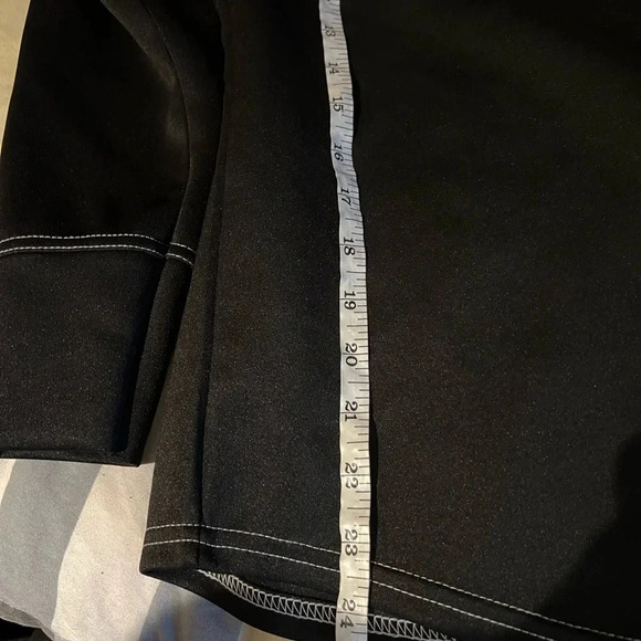 Pretty little thing black white lined button down long sleeve shirt Sz 6 - Picture 9 of 11